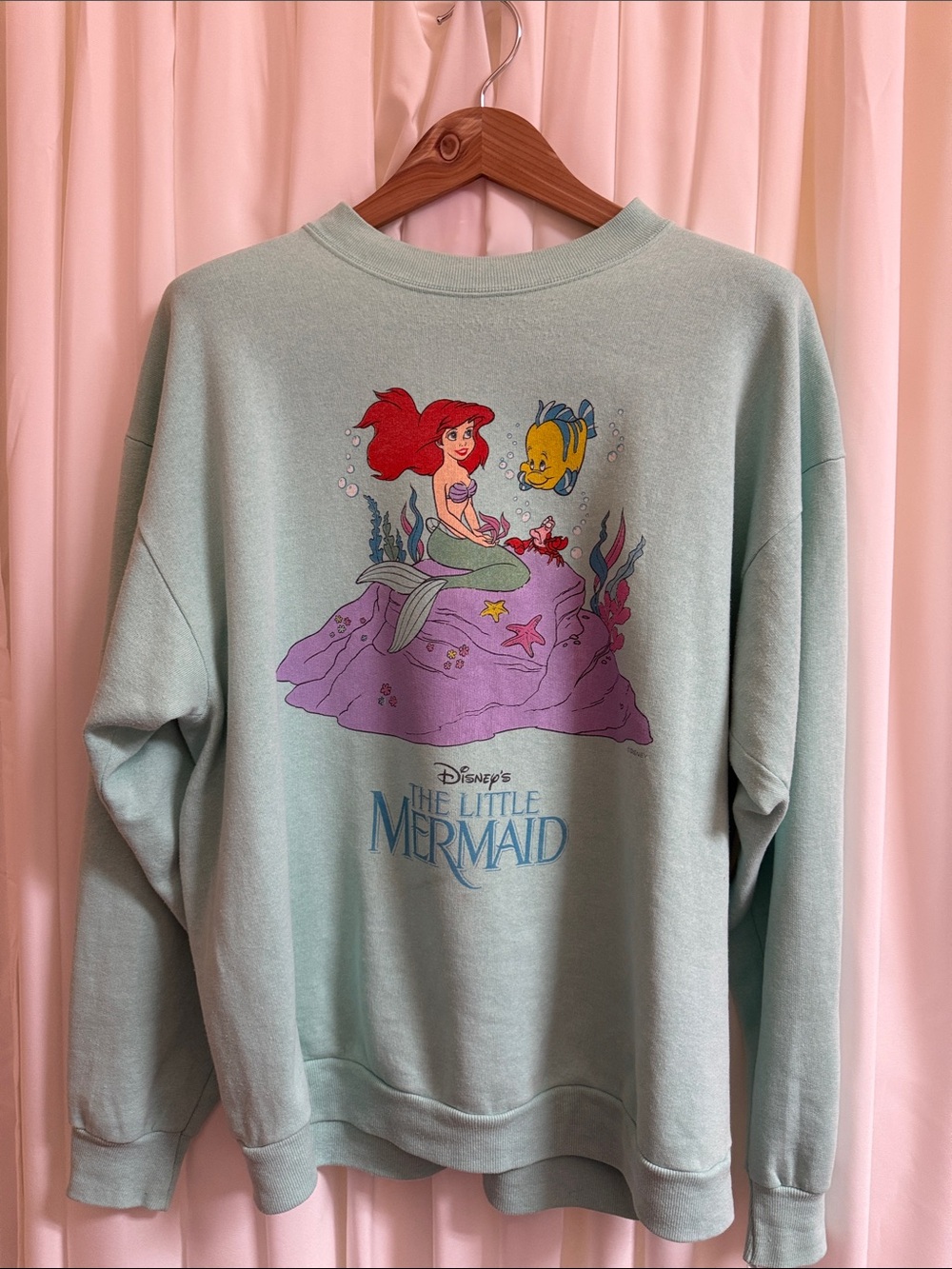 Vintage Disney The Little Mermaid Ariel and Sebastian Sweatshirt